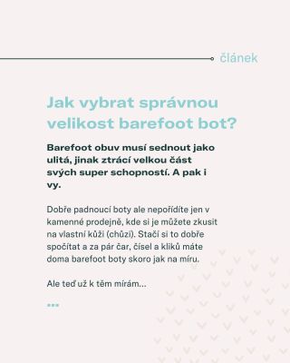 Někdy je ta správná velikost barefoot bot otázka, která rozhodne o tom, jestli vás kroky budou bavit nebo bolet. U Aylla...
